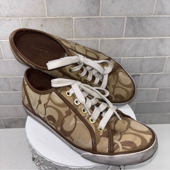 Coach Shoes - Coach Women's Brown Sneakers - size 6 1/2